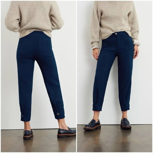 Mauve Maven! NWT Anthropologie Maeve 'Magda'  Tapered-leg Trouser - Picture 1 of 6